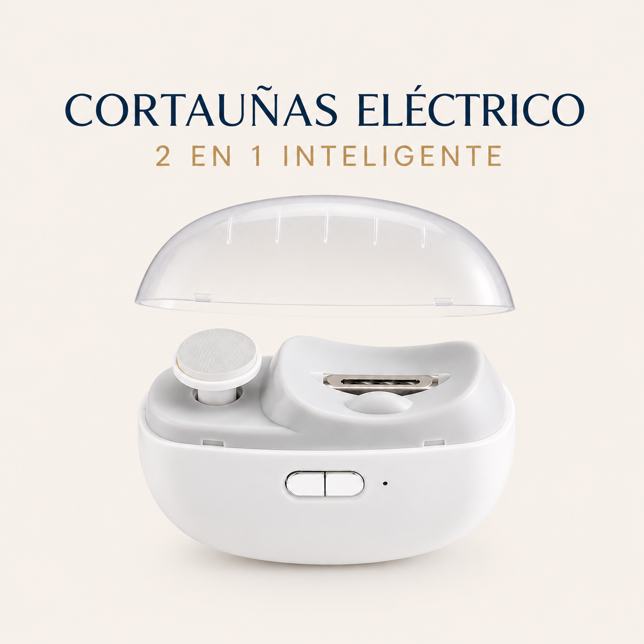 Cortauñas Eléctrico 2 en 1 con Pulidor